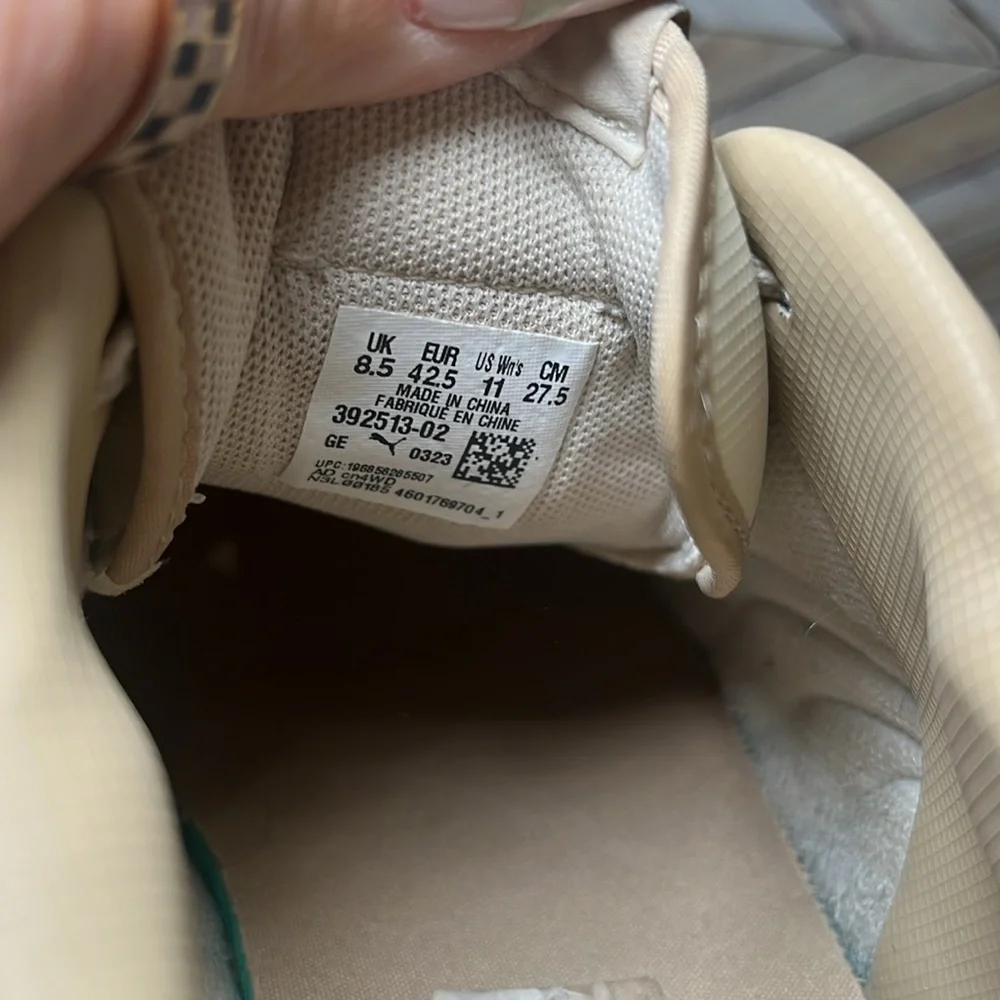 PUMA Carina Street Better Platform Sneakers Cream & White Casual‎ Comfy Leather